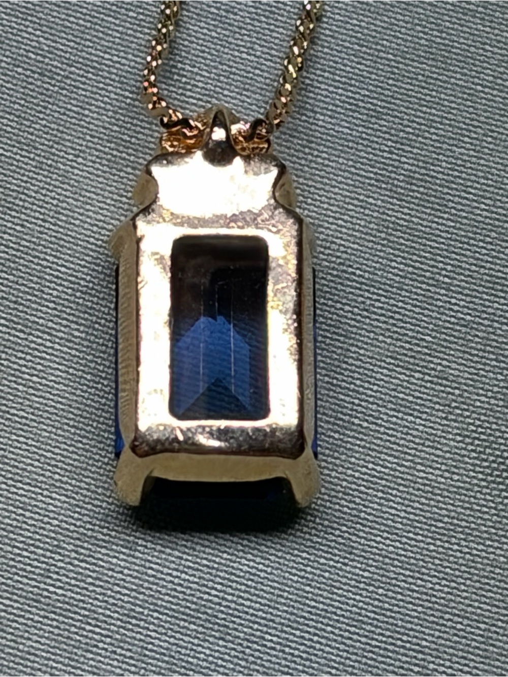 Vintage Christian Dior Blue Crystal Necklace Clip Earrings Demi Parure Signed - Picture 10 of 13